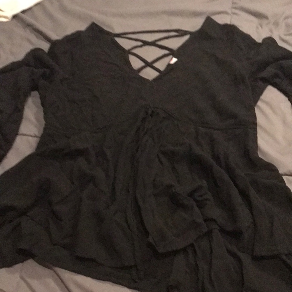 Sexy black blouse